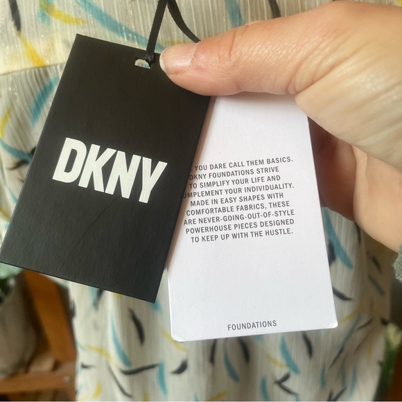 DKNY- NWT Semi Sheer Blouse with Ruffle Detailing - Picture 9 of 11